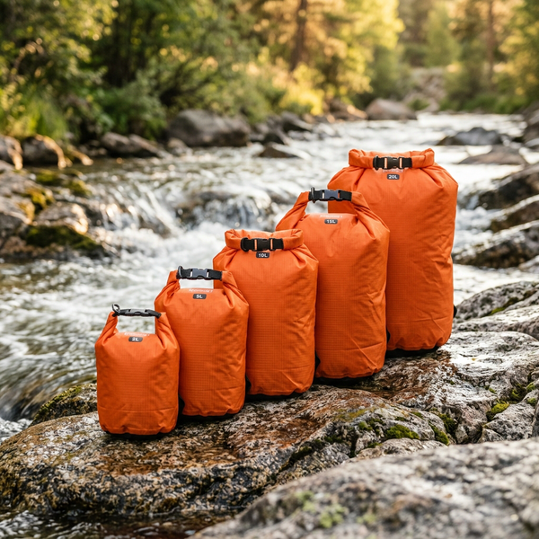 Waterproof Dry Bag Set | 5 Piece Roll-Top Sealed