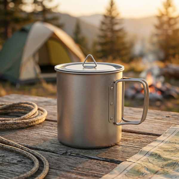 Ultralight Titanium Camping Mug | 300ml to 750ml