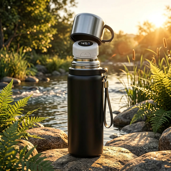 Insulated Water Bottle 1L | Digital Temperature Display