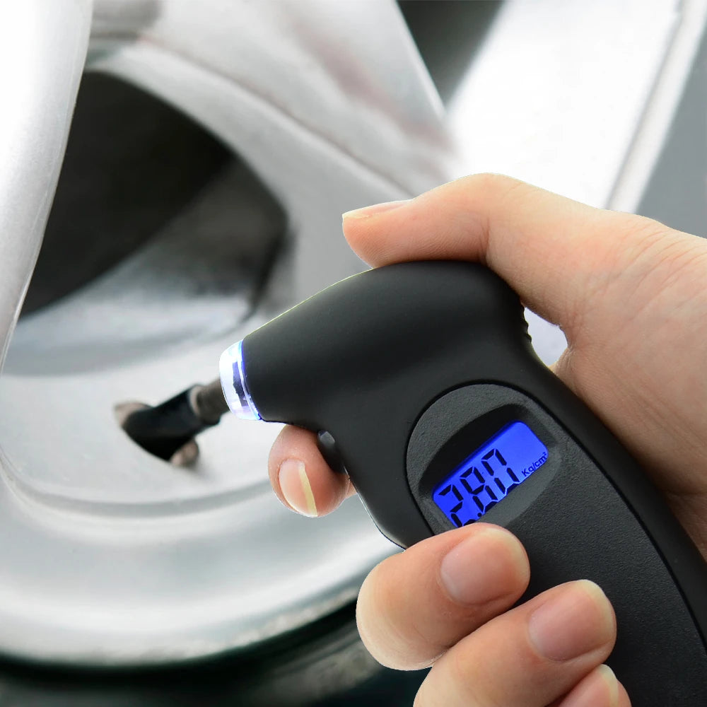 LCD Display Digital Tire Pressure Gauge 0-150 PSI Backlight High-Precision Monitoring Car  Monitor Barometer Tire Pressure Gauge