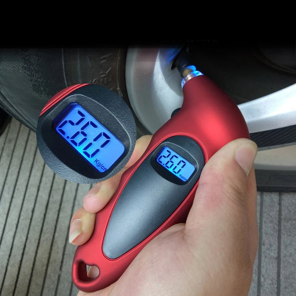 LCD Display Digital Tire Pressure Gauge 0-150 PSI Backlight High-Precision Monitoring Car  Monitor Barometer Tire Pressure Gauge