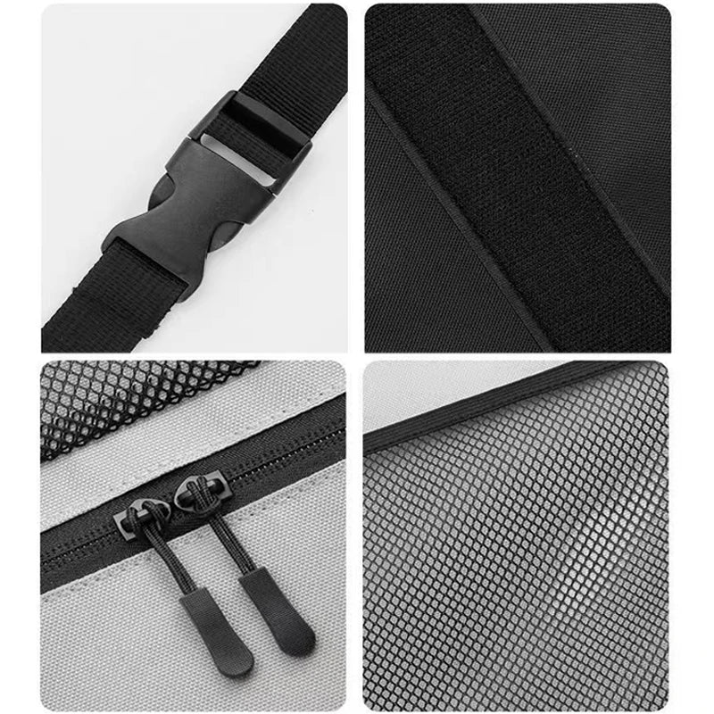 Backseat Trunk Organizer Multi-Pocket Hanging Car Storage Bag with Mesh Pockets & Zippered Compartment for SUV Minivans Truck