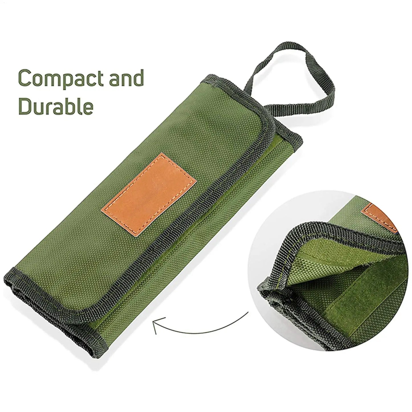 Cuisine Storage Bag Camping Cutlery Roll Pack Cooking Utensils Organizer Multi-function Cutlery Pouch Holder For Forks Spoons
