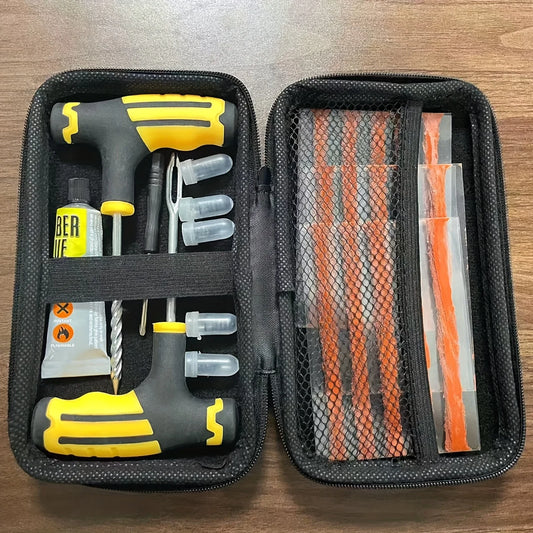 All-Vehicle Repair Kit - Multi-Tool Set with 5 Self-Tapping Screws & Rubber Cement, Portable Flat Tire Fix for Roadside