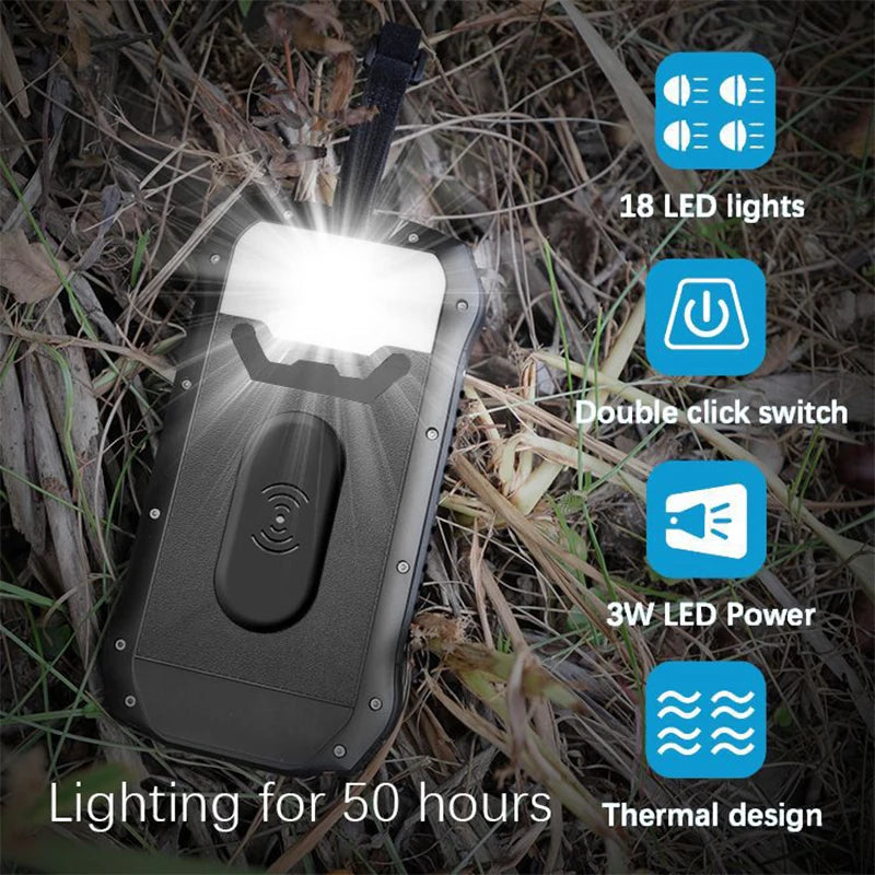 Solar Power Bank 26800mAh Waterproof Portable Wireless Charger 3A Fast Charging Powerbank for iPhone 16 Xiaomi Samsung Poverbank
