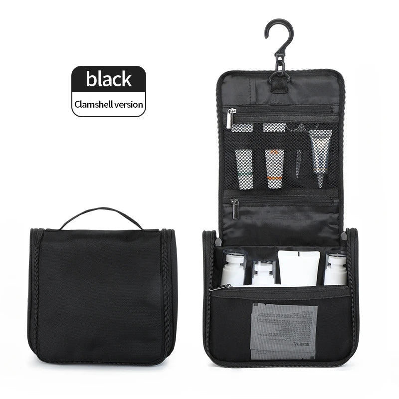 Multifunction Hanging Flip Men Travel Toiletry Bags Portable Pockets Water-Resistan Portable Shaving Kit Storage Make Up Bags