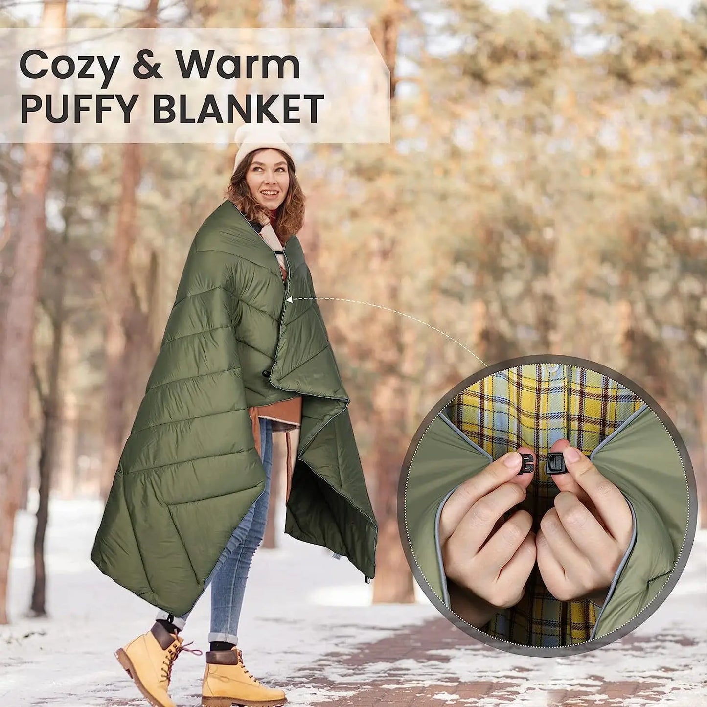 Down Camping Blanket Lightweight Warm Packable Camping Quilt Portable Foldable Down Blanket Outdoor Camping Hiking Travel Quilt