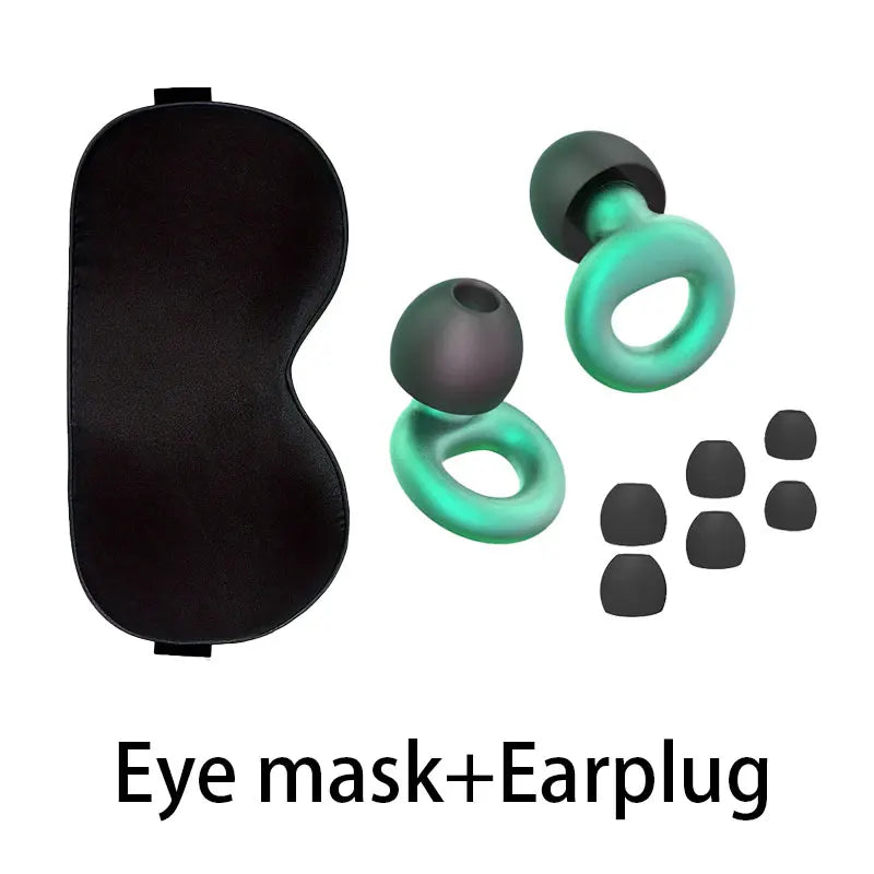 Soft Sleep Aid Set with Light Blocking Eye Mask And Noise Reduction Ear Plugs for Better Sleep Quality For Rest Travel