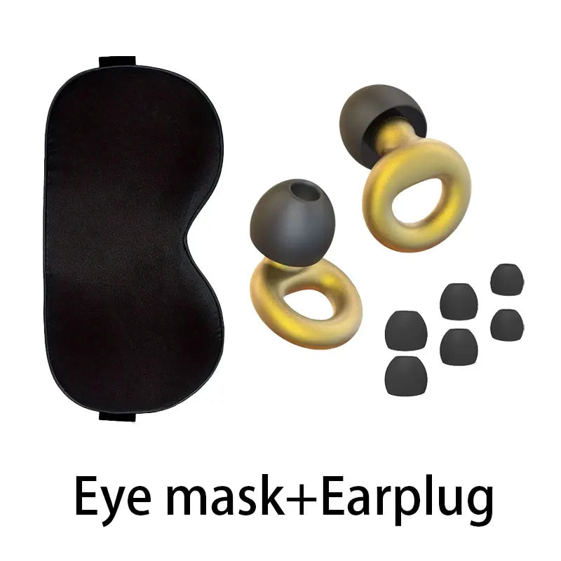 Soft Sleep Aid Set with Light Blocking Eye Mask And Noise Reduction Ear Plugs for Better Sleep Quality For Rest Travel