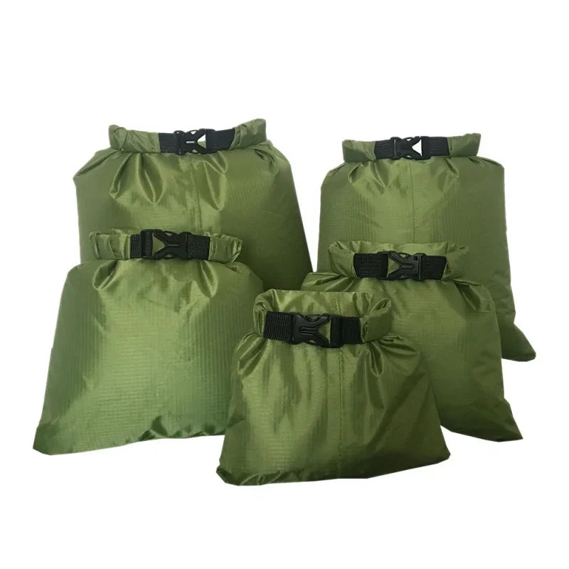 Waterproof Dry Bag Set 5PCS 2L 5L 10L 15L 20L Roll Top Ocean Pack Floating Sack Beach Travel Swimming Snorkeling Kayaking