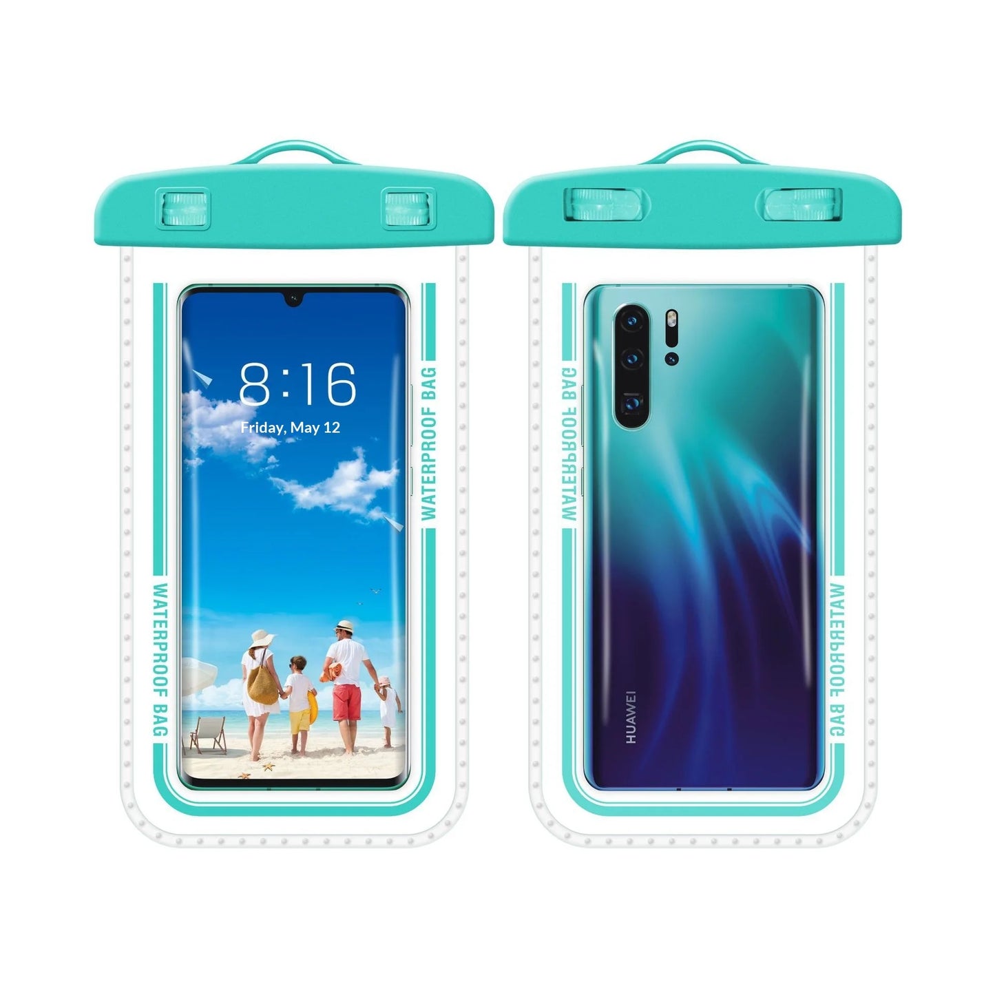 Waterproof Phone Pouch, 8.3" Waterproof Phone Case for iPhone 16 15 14 13 Pro Max, IPX8 Cellphone Dry Bag Beach Cruise Ship Esse