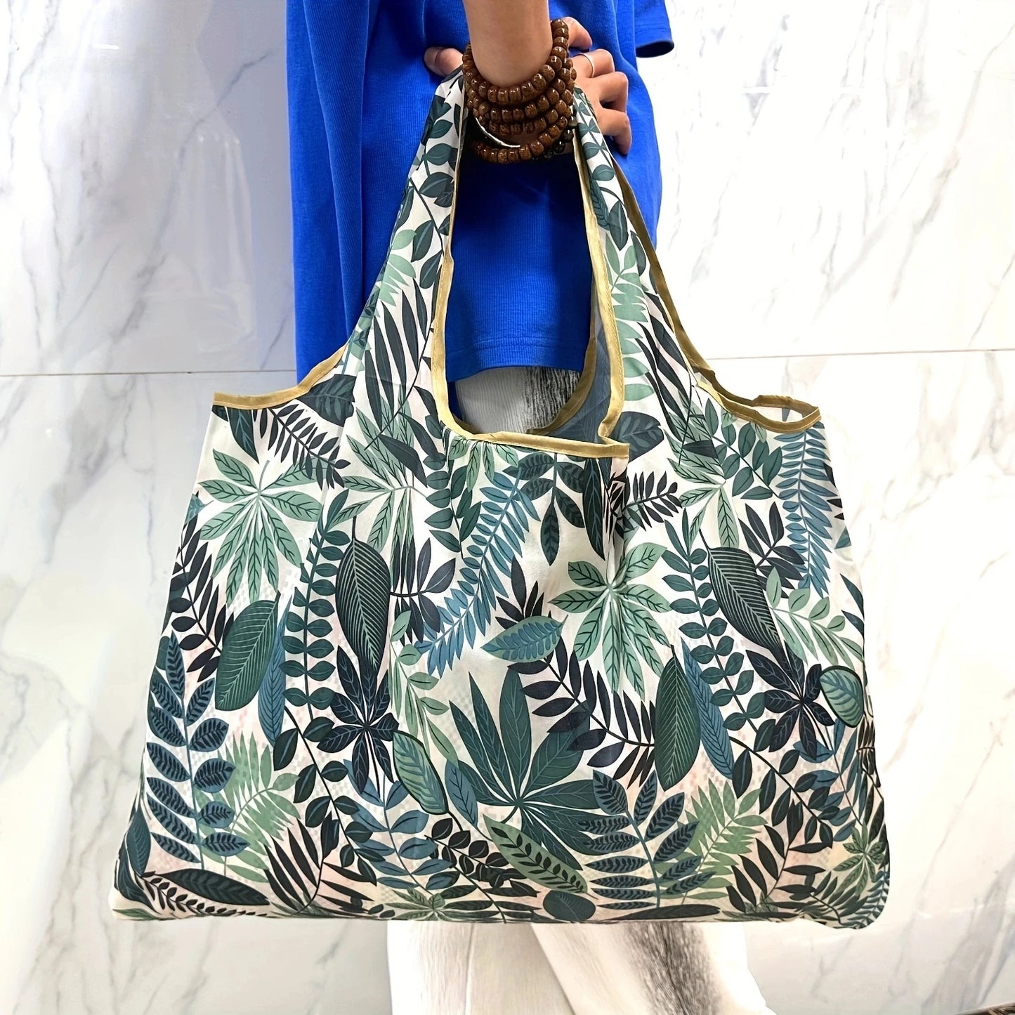 Tote Bag Large Capacity Tote Bag Satchel Lightweight Shopping Bag Printed Pattern Outdoor Foldableable Satchel Camping Style Travel Bag