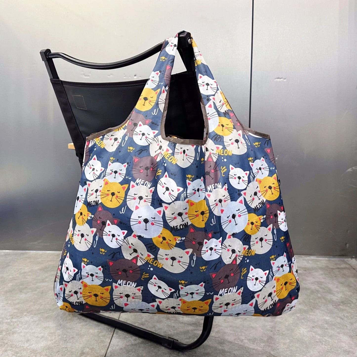 Tote Bag Large Capacity Tote Bag Satchel Lightweight Shopping Bag Printed Pattern Outdoor Foldableable Satchel Camping Style Travel Bag