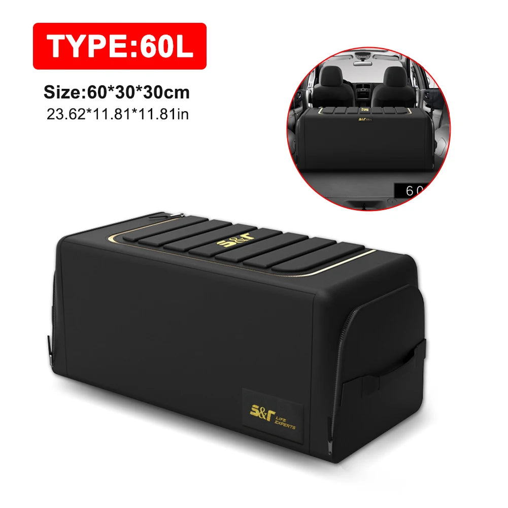 Universal Car Trunk Organizer 70L Storage Box Oxford Cloth 트렁크정리함 Folding Organizador Maletero De Coche For Tesla 모델3 모델y