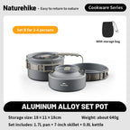 Naturehike Camping Cookware Set | 2 to 7 Person
