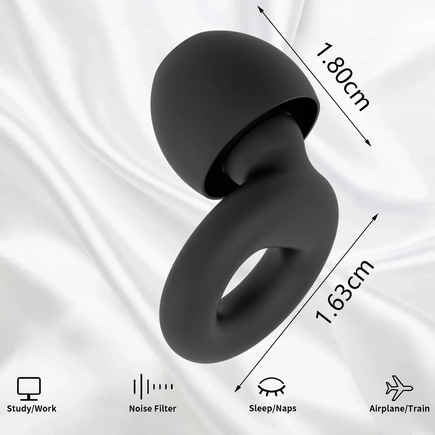 Soft Sleep Aid Set with Light Blocking Eye Mask And Noise Reduction Ear Plugs for Better Sleep Quality For Rest Travel