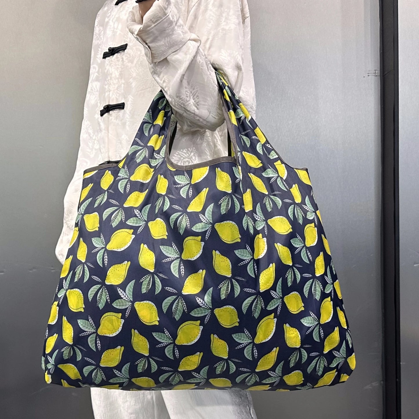 Tote Bag Large Capacity Tote Bag Satchel Lightweight Shopping Bag Printed Pattern Outdoor Foldableable Satchel Camping Style Travel Bag