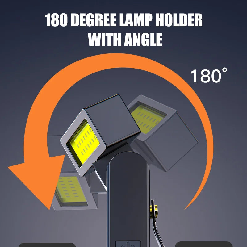 USB Rechargeable Mini LED Light, Magnetic COB Work Flashlight & Clip-On Book Reading Lamp, Night Light for Car Repair, Emergency