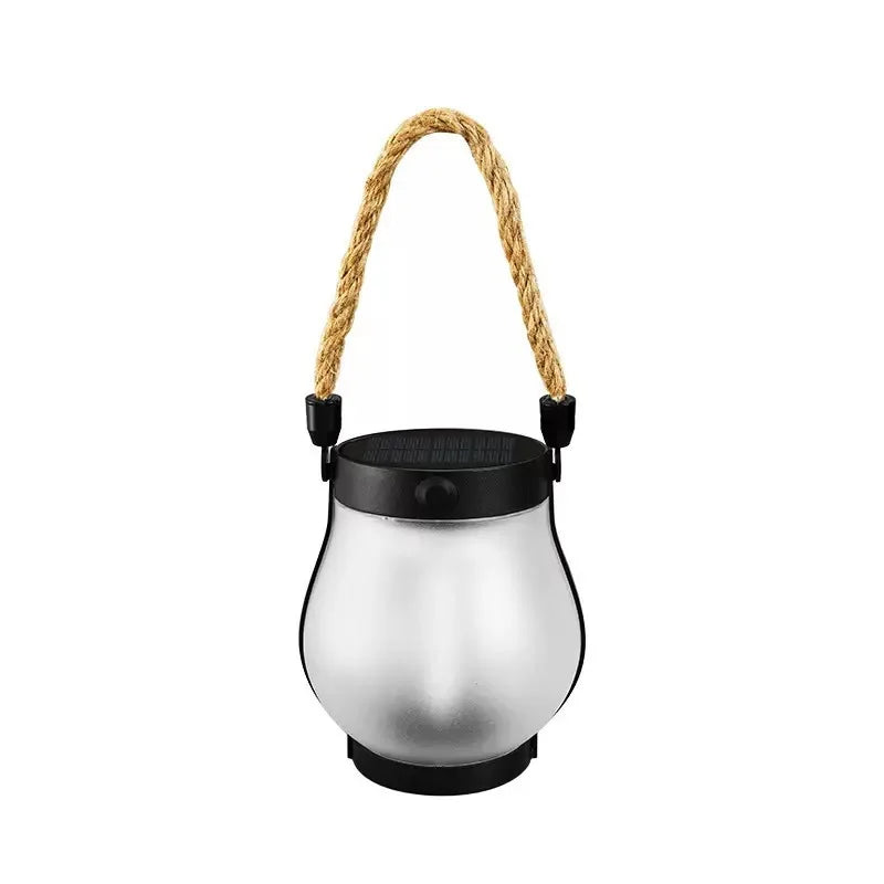 USB Rechargeable Camping Light Solar Flame Lights IPX4 Waterproof 800 Lumens 1200mAh Hanging Lantern Outdoor Lights