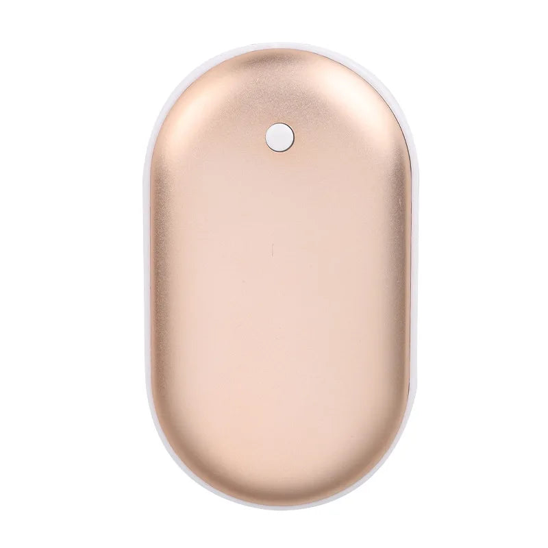 Portable USB Rechargeable Pebble Heater, Power Bank, Double-Sided Hand Warmer (Portable/Winter/Hiking)