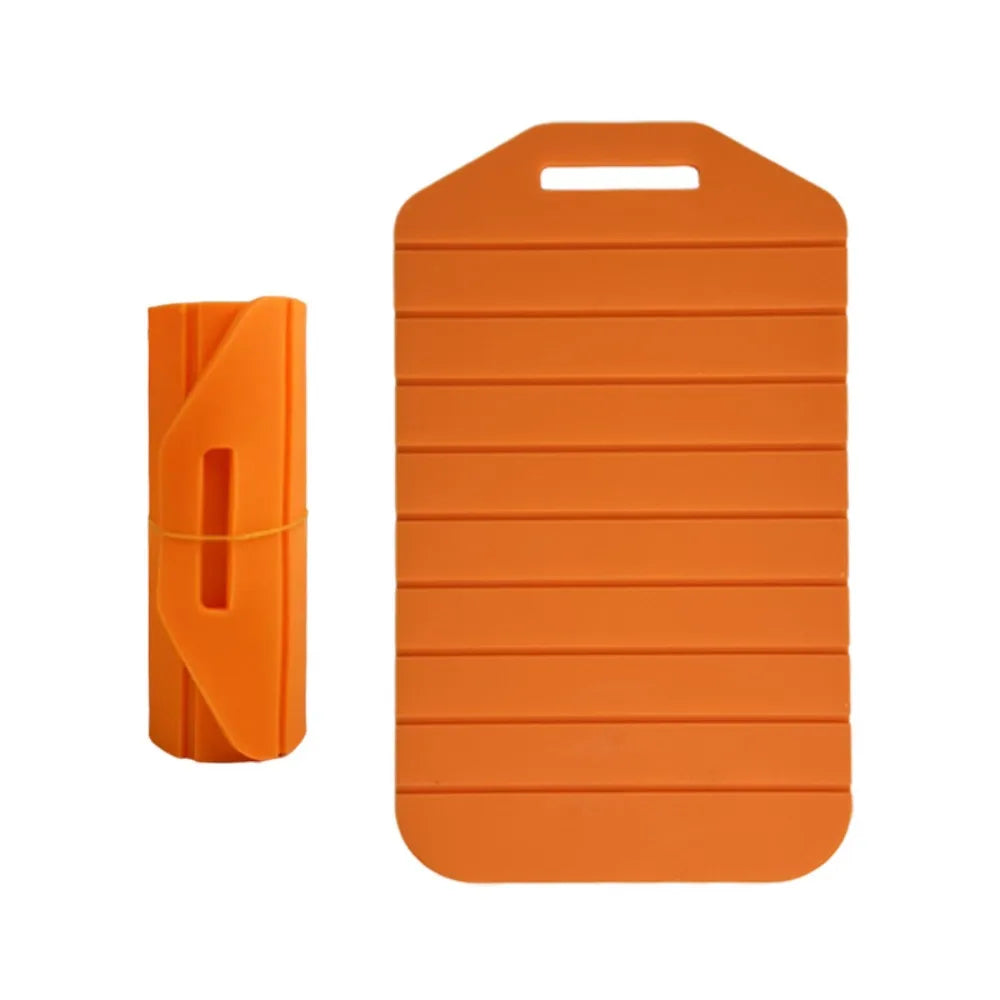 Non-Stick Folding Cutting Board Anti-Slip Easy Grip Handle Silicone Cut Board Portable Flexible Food Prep Tool Outdoor Cooking