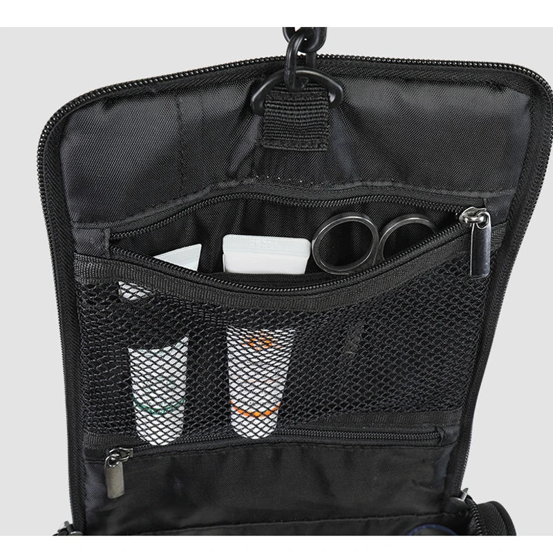 Multifunction Hanging Flip Men Travel Toiletry Bags Portable Pockets Water-Resistan Portable Shaving Kit Storage Make Up Bags