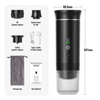 Portable Wireless Espresso Machine | 3-in-1 Capsule and Ground