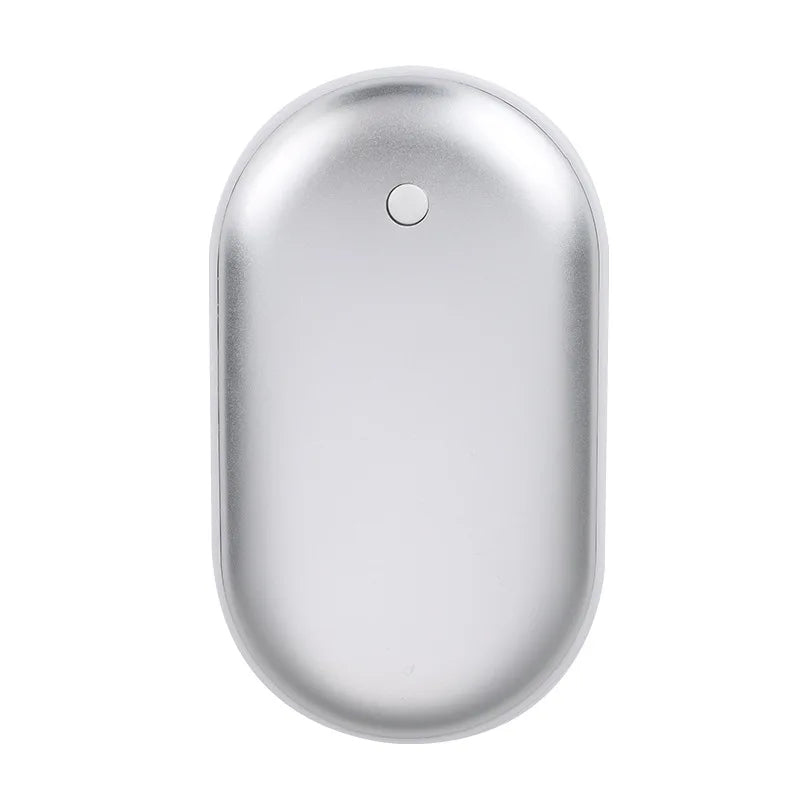 Portable USB Rechargeable Pebble Heater, Power Bank, Double-Sided Hand Warmer (Portable/Winter/Hiking)