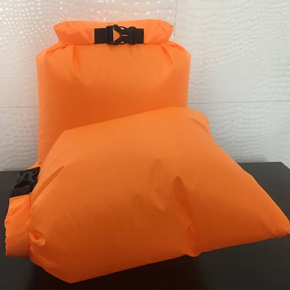 5Pcs Waterproof Dry Bag Set Watertight Fabrics Roll-Top Sealed Closure for Rafting Kayaking Boating Camping Drifting Storage