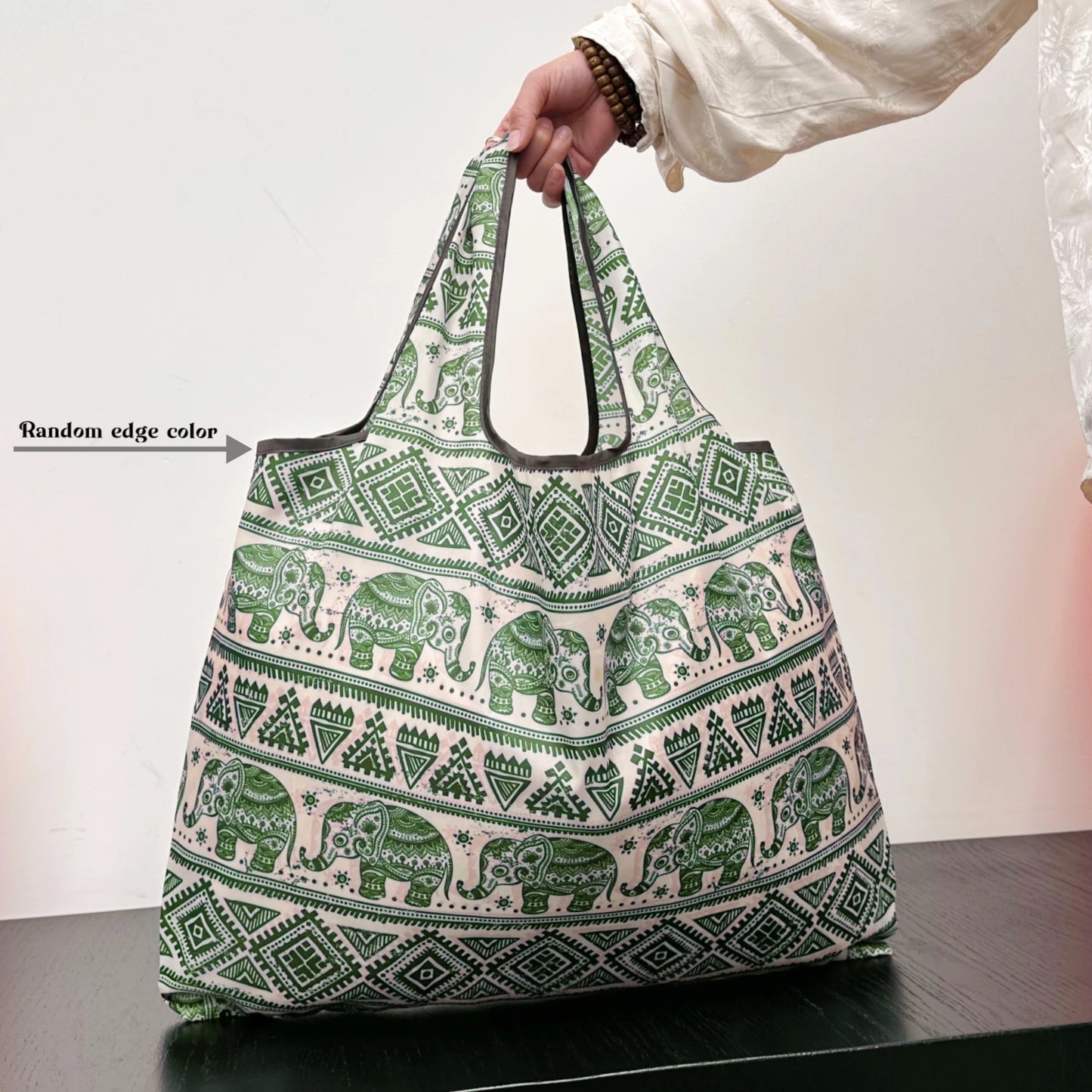 Tote Bag Large Capacity Tote Bag Satchel Lightweight Shopping Bag Printed Pattern Outdoor Foldableable Satchel Camping Style Travel Bag