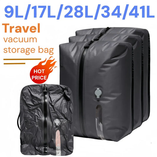 Outdoor Vacuum Compression Bags, Camping Travel Clothing Storage Bags, Lightweight,Space-Saver Organizer for Hiking Trips