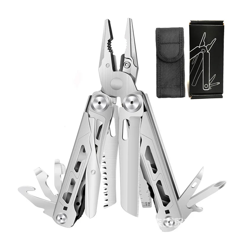 Outdoor Folding Pliers EDC Multi Tool Professional Camping Tactical Pliers Multi Purpose Tool for Camping Fishing Daily Carry