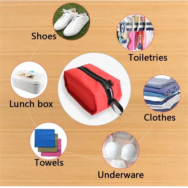 Waterproof Hanging Toiletry Bag - Ultralight Oxford Fabric for Camping Hiking Travel, Durable & Foldable Storage Organizer