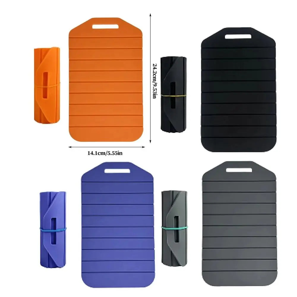 Non-Stick Folding Cutting Board Anti-Slip Easy Grip Handle Silicone Cut Board Portable Flexible Food Prep Tool Outdoor Cooking