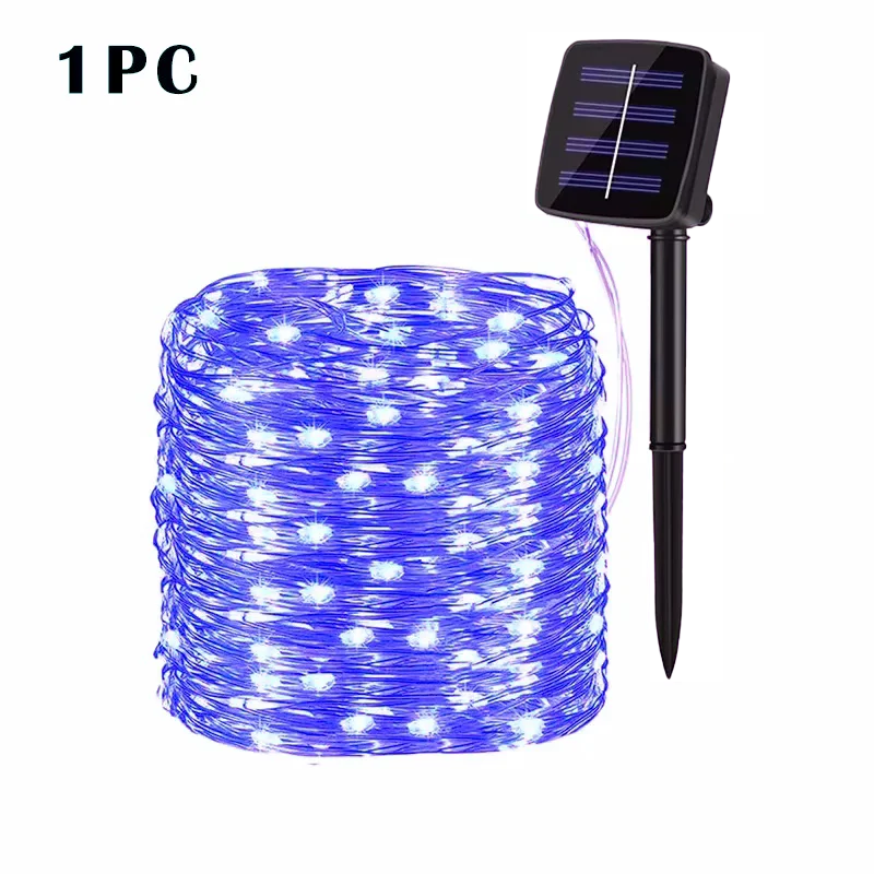 32M Solar LED Light Outdoor Festoon Lamp Garden Fairy Light String Led Twinkle Waterproof Lamp Christmas Garland Yard Decoration
