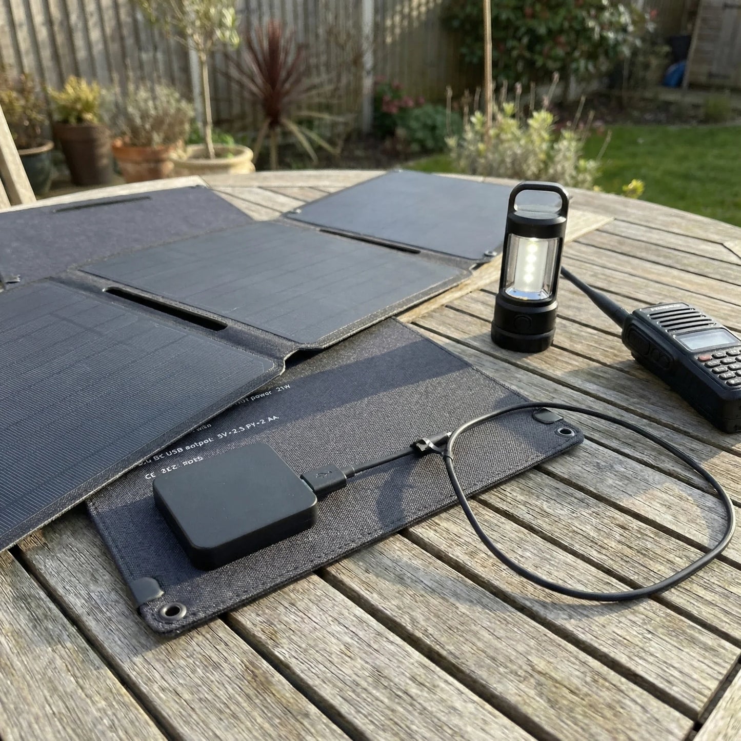 21W Portable Solar Panel Foldable Solar Charger 16.85V - Ultra-fast Solar Phone Charger for Camping Hiking Backpacking - Dual