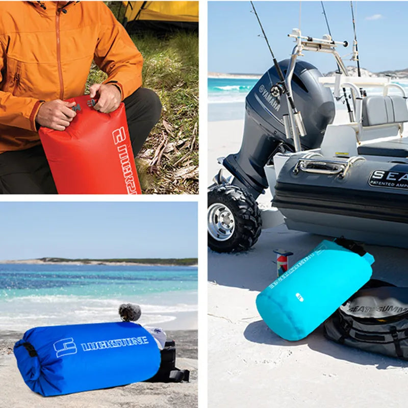 3 pcs/set Waterproof Dry Bag Sack Floating Storage Bag for Kayaking Rafting Swimming Hiking Camping Adventure  3-75L