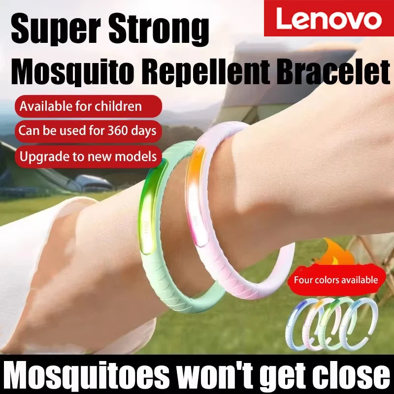 Lenovo Mosquito-repelling Bracelet Essential Oil Waterproof Outdoors Silicone Safe Wristband Portable Pest Artifact Camping Tool