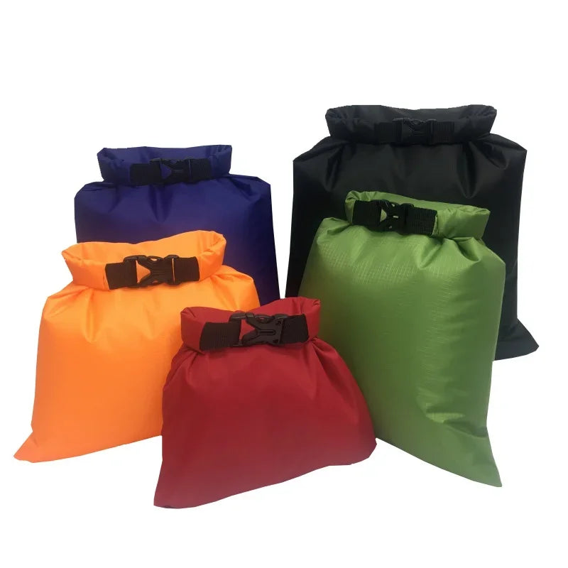 Waterproof Dry Bag Set 5PCS 2L 5L 10L 15L 20L Roll Top Ocean Pack Floating Sack Beach Travel Swimming Snorkeling Kayaking