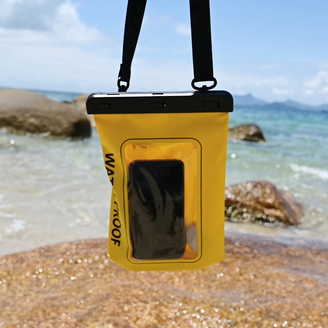 HAISSKY 1.8L Mobile Phone Waterproof Pouch For iPhone 17 16 Pro Max 15 Plus 16E Swimming Rafting Boating Beach Crossbody Bags
