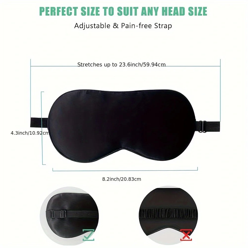 Soft Sleep Aid Set with Light Blocking Eye Mask And Noise Reduction Ear Plugs for Better Sleep Quality For Rest Travel