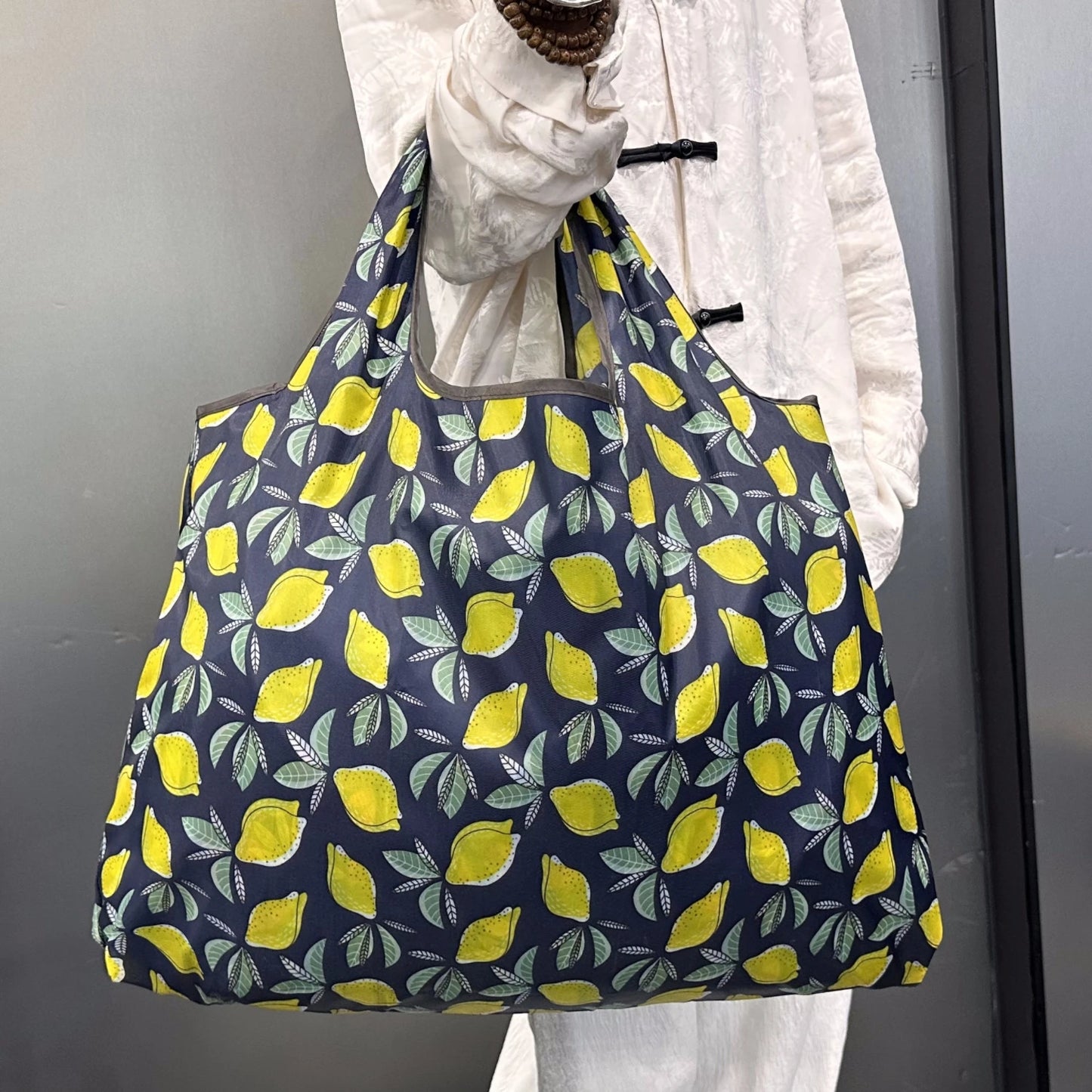 Tote Bag Large Capacity Tote Bag Satchel Lightweight Shopping Bag Printed Pattern Outdoor Foldableable Satchel Camping Style Travel Bag