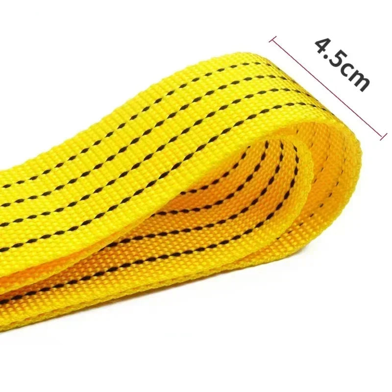 1 Pcs 3M/4M Car Tow Cable Heavy Duty 4/5 Ton Trailer Rope Towing Pull Rope Strap Hooks Van Road Recovery Car Accessories