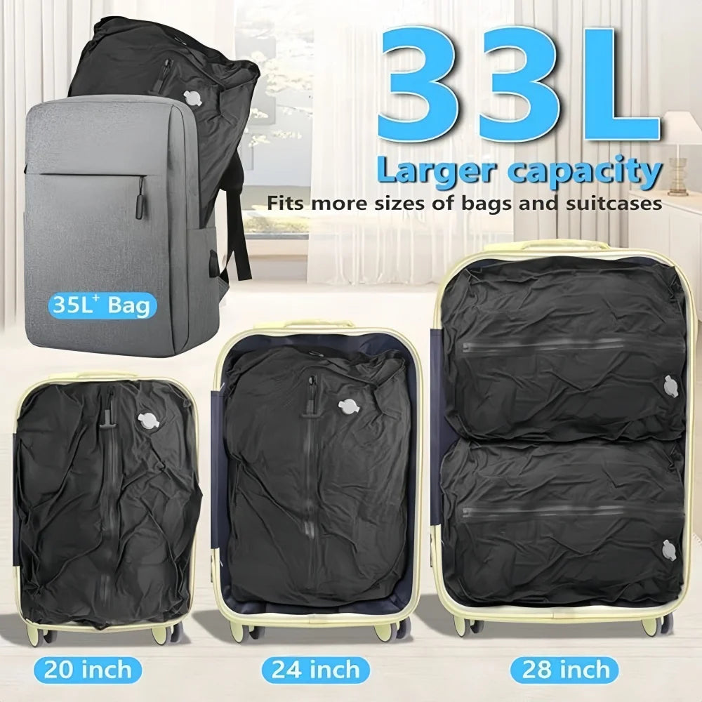 Outdoor Vacuum Compression Bags, Camping Travel Clothing Storage Bags, Lightweight,Space-Saver Organizer for Hiking Trips
