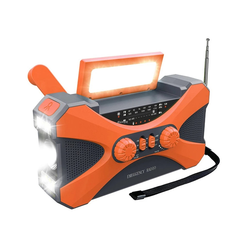 Hot 10000mAh Emergency Radio Weather Solar Hand Crank Radio AM/FM LED Flashlight SOS Alarm Power Bank Speaker Dropshipping