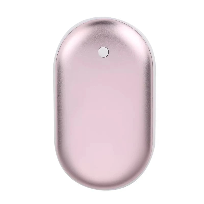 Portable USB Rechargeable Pebble Heater, Power Bank, Double-Sided Hand Warmer (Portable/Winter/Hiking)