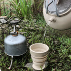 Collapsible Camping Kettle | Silicone with Stainless Steel Base
