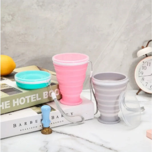 1PC 300ml Silicone Folding Mug Portable Travel Outdoor Camping Sports Mug Foldable Coffee Mug Camping  Cup Tea Cup Waterbottle