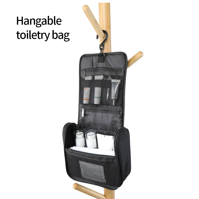 Multifunction Hanging Flip Men Travel Toiletry Bags Portable Pockets Water-Resistan Portable Shaving Kit Storage Make Up Bags