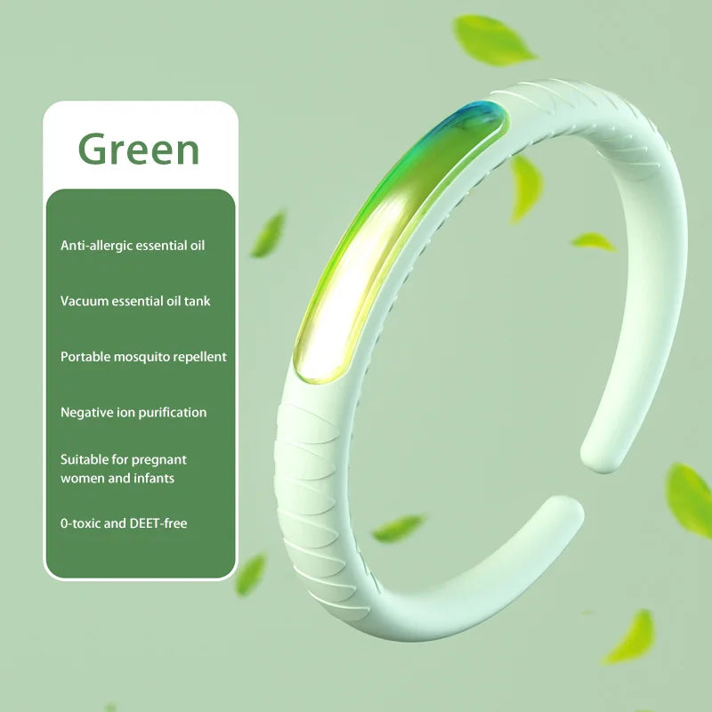 Lenovo Mosquito-repelling Bracelet Essential Oil Waterproof Outdoors Silicone Safe Wristband Portable Pest Artifact Camping Tool